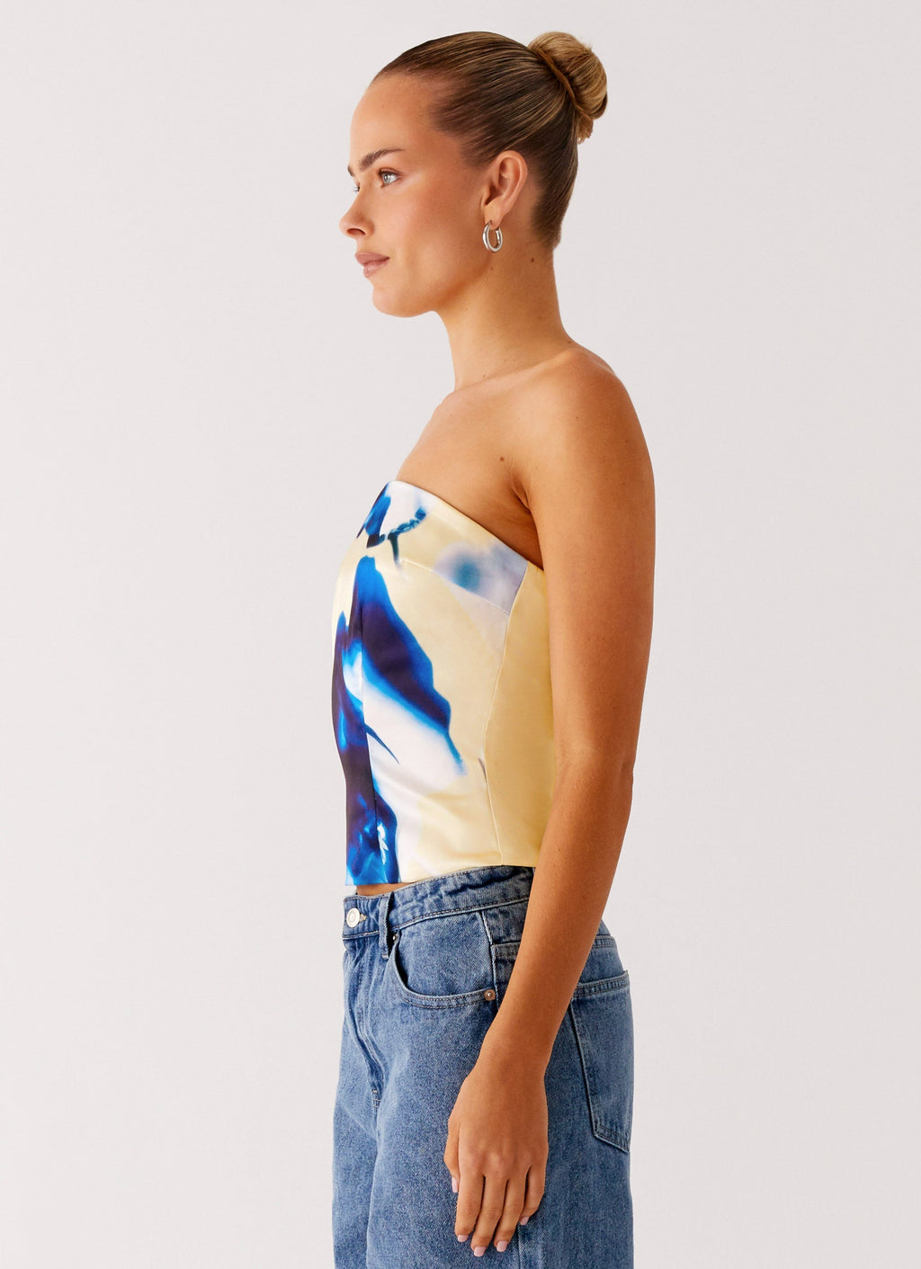 Dreamy Skies Strapless Top - Heirloom Floral
